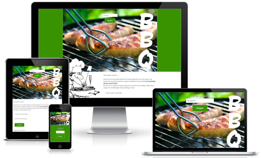 Happit webdesign : project Uitnodiging BBQ