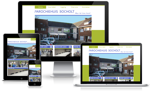 Happit webdesign : project Parochiehuis Bocholt