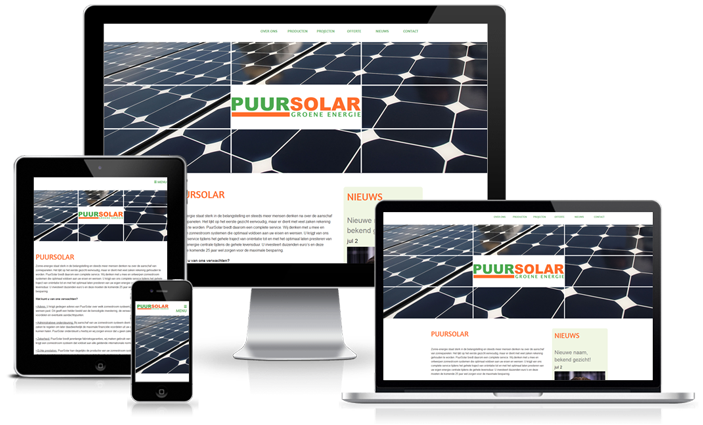 Happit webdesign : project PuurSolar